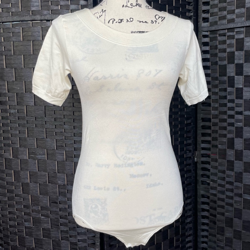 Joop! NWOT Vintage Cream Bodysuit